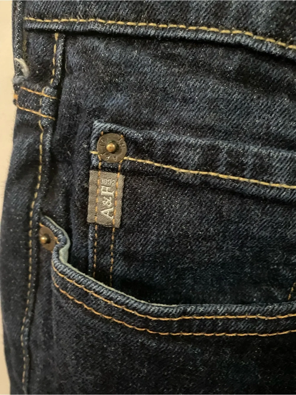 Abercrombie & Fitch Men's Navy Slim Jeans